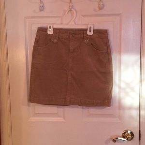Old Navy khaki corduroy skirt